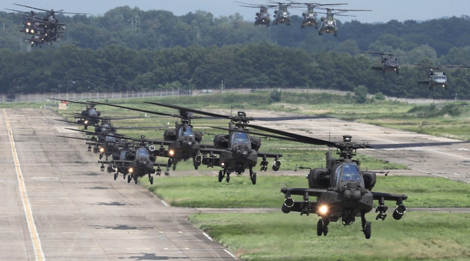 Apache Helicopter Flight