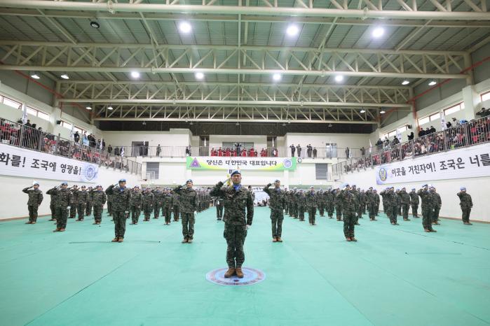 &lsquo;최장수 해외파병&rsquo; 레바논 동명부대 31진 246일 임무 완수 귀국 썸네일 이미지