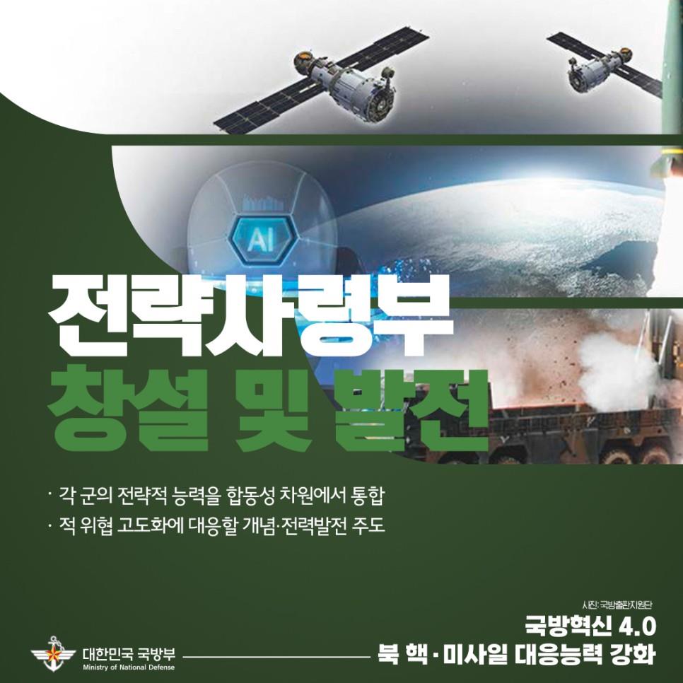 ‘국방혁신4.0 기본계획’의5대 중점, 북핵·미사일 대응능력을 획기적으로 강화하겠습니다.