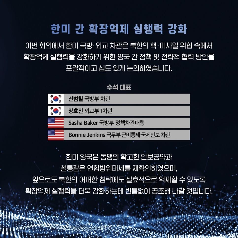 제4차 한미 확장억제전략협의체 회의 개최