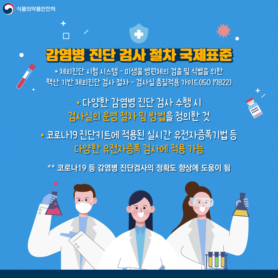 K-감염병 검사 절차 국제 표준