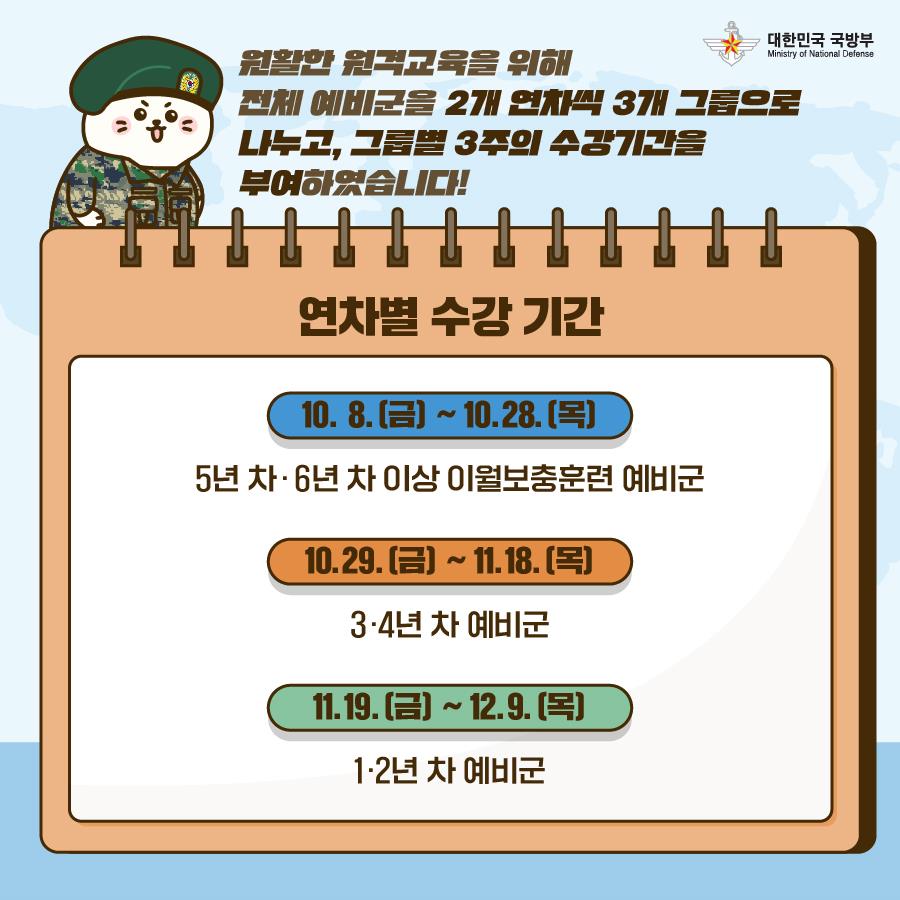 군타이거툰 예비군 원격교육