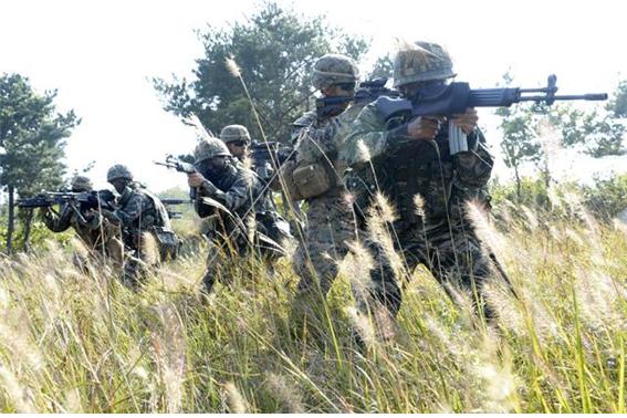 The Korea-U.S. marines developed an actual combine