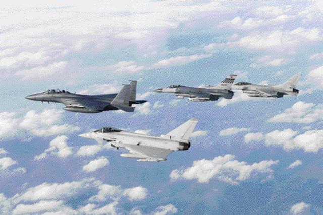Korea-U.S.-UK combined air force training