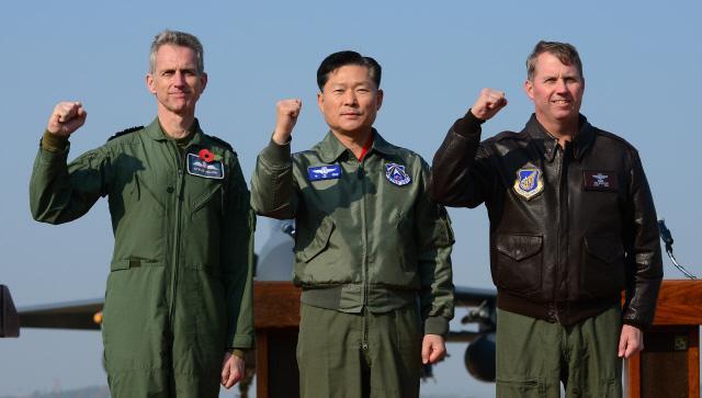 Korea-U.S.-UK combined air force training