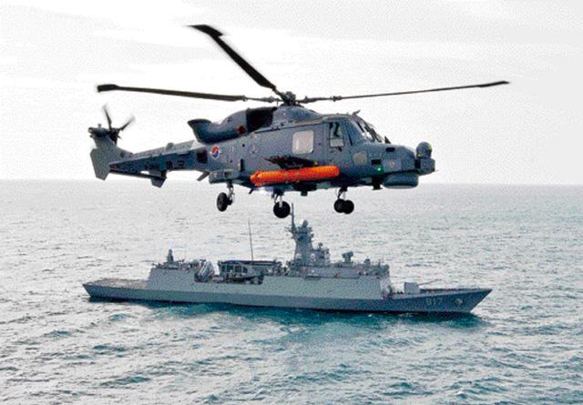 a new sea operation helicopter, Wildcat(AW-159)
