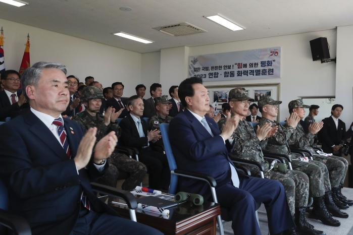 President Yoon Suk Yeol (second to the left in the