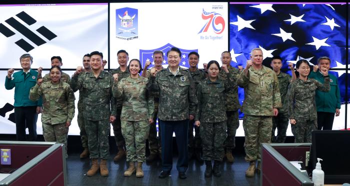 On August 23, President Yoon Suk Yeol (middle in f